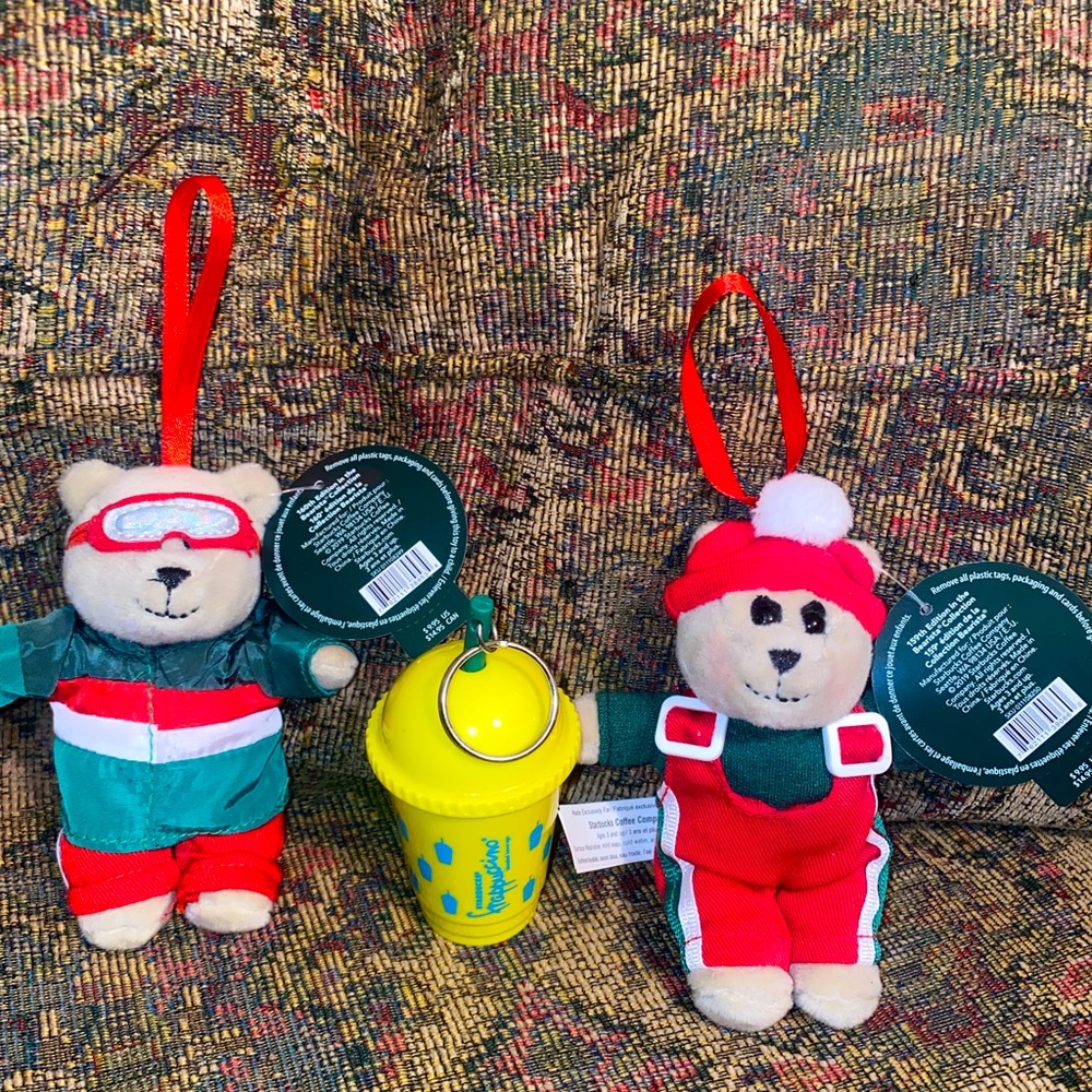 Starbucks keychain ornament lot